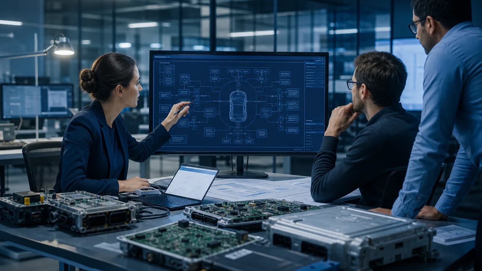 Automotive cybersecurity engineering workflow visual