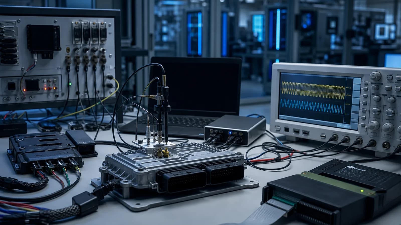 Automotive penetration testing and ECU validation visual
